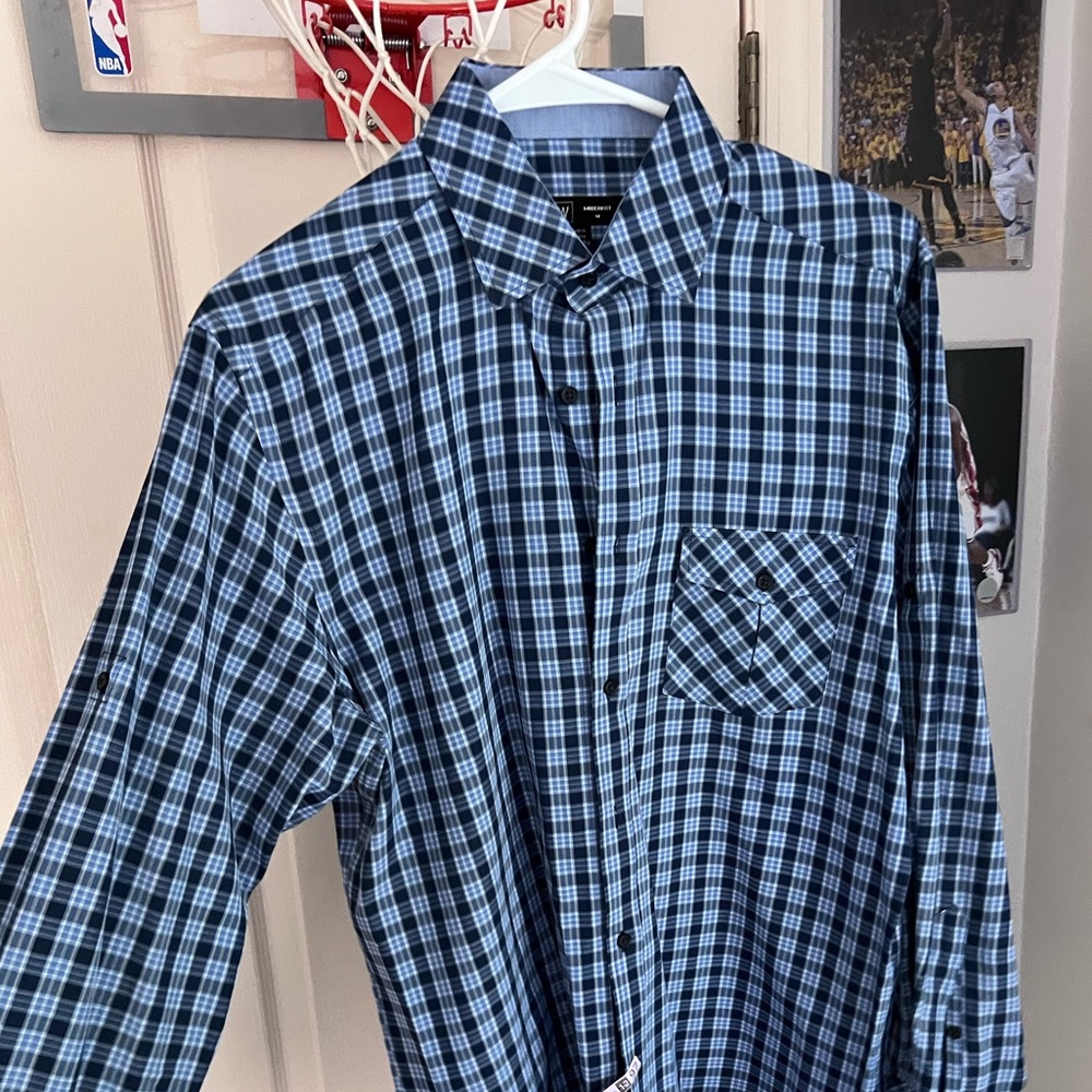MW Blue Dress Shirt Size S